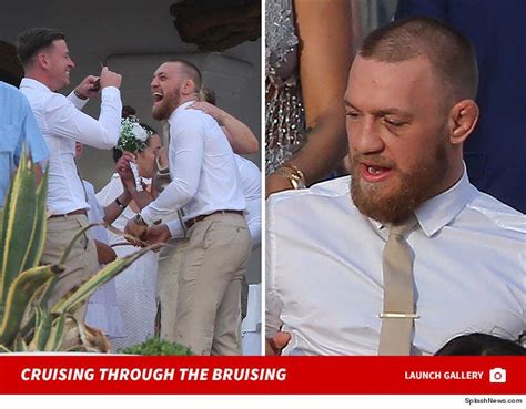 Conor McGregor Bruised But Still Partying for Friend's Wedding in Ibiza