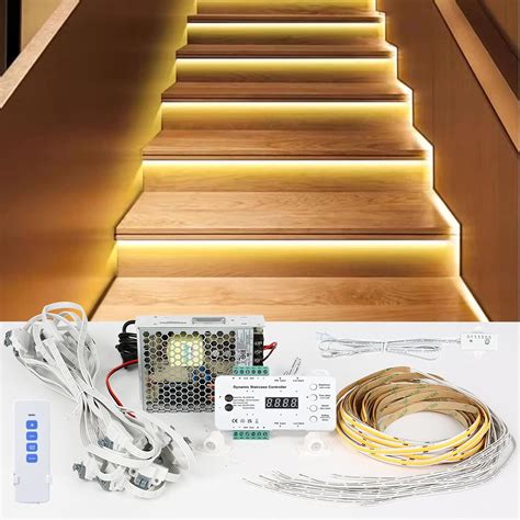 Copgge Indoor Led Stair Light Motion Sensor Complete Set Stair Running Light With Cob Led Strip