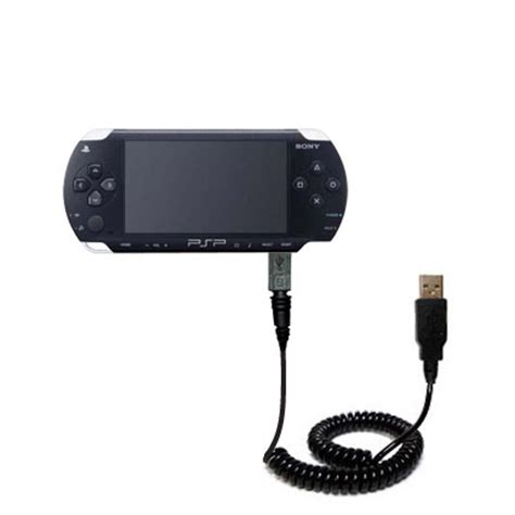 Coiled Power Hot Sync Usb Cable Suitable For The Sony Psp Playstation Portable With Both