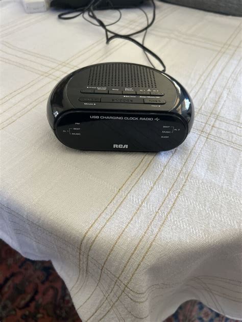 Rca Rc Dual Wake Clock Radio With Usb Charging Ebay