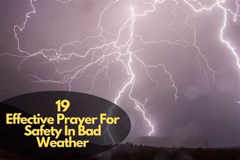 Effective Prayers For Safety In Bad Weather