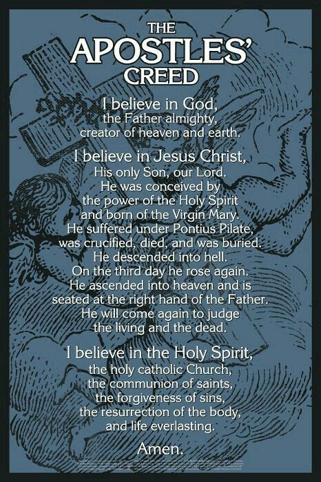 Words To The Apostles Creed Prayer