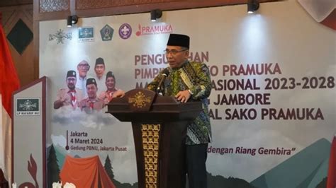 Gus Yahya Dorong Pengembangan Gerakan Pramuka Ma Arif Nu Di Pesantren