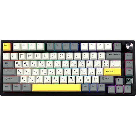 Клавиатура беспроводная Epomaker TH SE Flamingo Switch Hot Swap G BT USB RGB UA Black