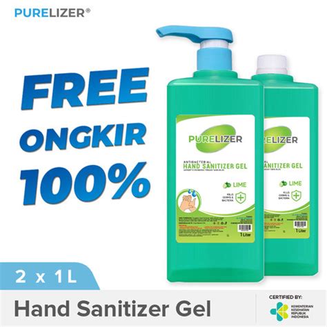 Promo Purelizer Hand Sanitizer Gel Liter Refill L Handsanitizer