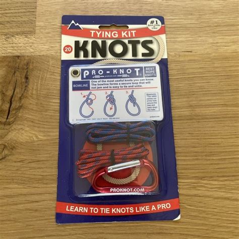 Pro Knot Toys Proknot Cards Knot Tying Kit 2 Essential Knots And 2 Practice Cords Pkkit01