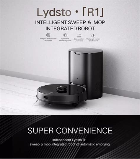 Lydsto R1 Pro Aspiradora Trapeadora Robot, Blanco – RaqmTech