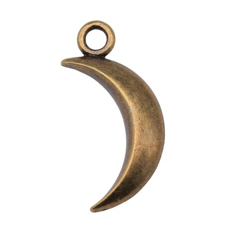 Wysiwyg Pcs X Mm Moon Charm Pendants For Jewelry Making Antique