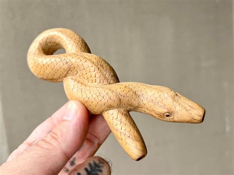 Infinity Serpent Kuripe Solid Wood Snake Kuripe With Beautiful Detail