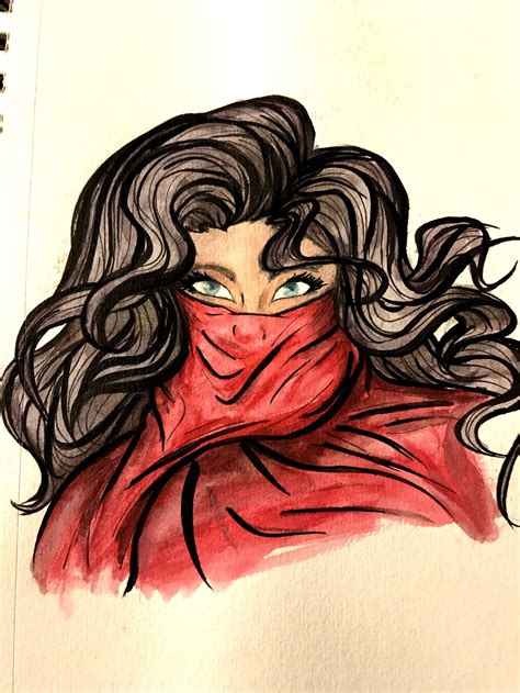 Red Scarf By Sweetsketching On Deviantart