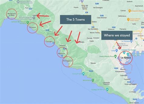 Tips On Visiting All 5 Cinque Terre Towns Map Included