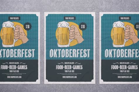 Mendesain Oktoberfest Font Brosur Poster Template And Lainnya