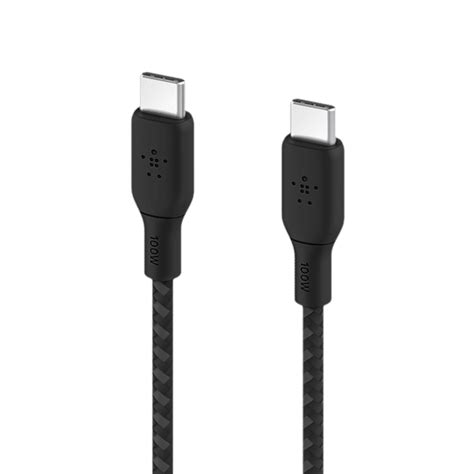 Buy Belkin Boost Charge Type C To Type C 6 5 Feet 2m Cable Nylon Braided Black Online Croma