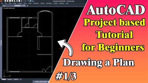 Autocad Basic Tutorial For Beginners Drawing A Simple Plan With