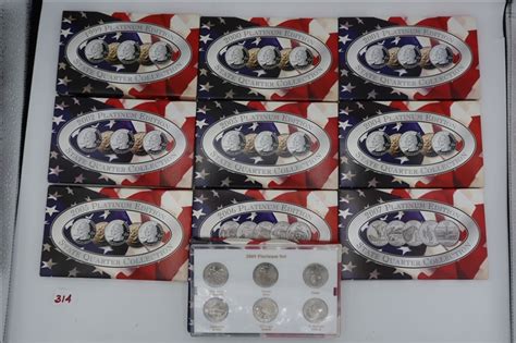 Lot Platinum Edition State Quarter Collection