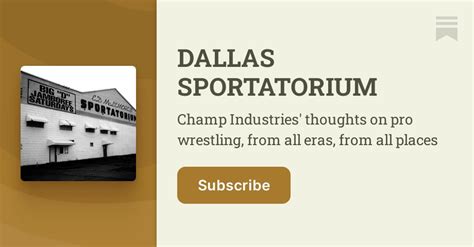 DALLAS SPORTATORIUM | Champ Industries | Substack