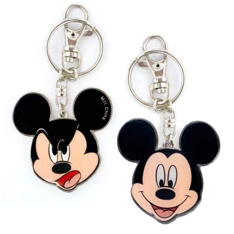 Disney Mickey Mouse Head Pewter Keychain Walmart