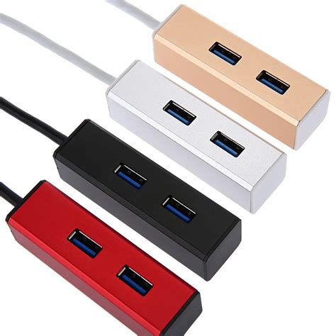 High Speed 2 Ports Usb 30 Portable Simple Design Hub With Black White