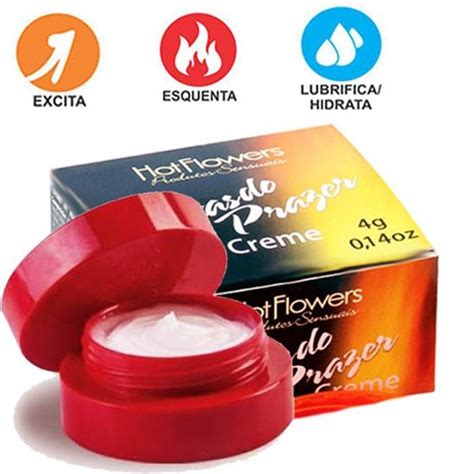 GOTAS DO PRAZER CREME EXCITANTE 4G HOT FLOWERS Mini Preço