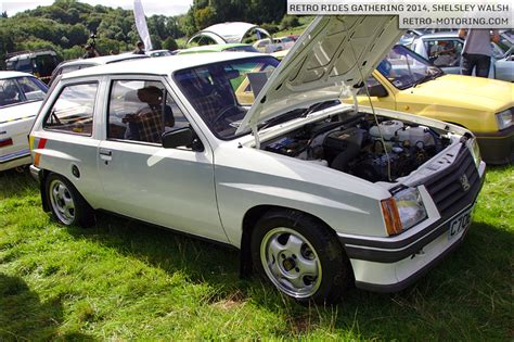 White Vauxhall Nova Sport Retro Rides Gathering 2014 Retro Motoring