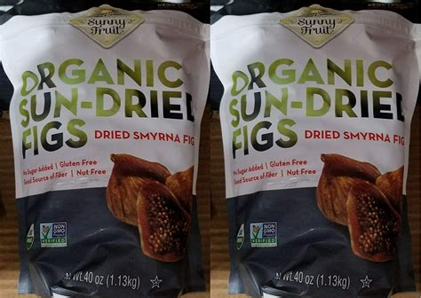 Sunny Fruit Organic Sun Dried Figs Pack Oz Each Bag Walmart