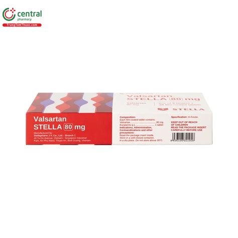 Thuốc Valsartan Stella 80mg điều Trị Suy Tim Huyết áp Cao