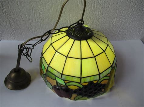 Tiffany Style Hanging Lamp Stained Glass Stained Glass Catawiki