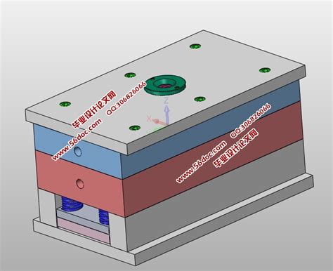 高压锅把手注塑模具设计含cad图ug三维图moldflow模流分析模具56设计资料网