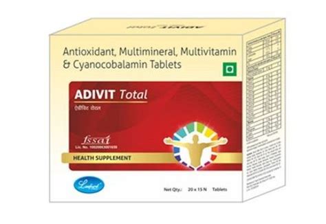 Adivit Total Antioxidant Multivitamin Multimineral And Cyanocobalamin