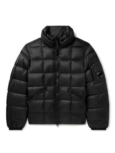 C P Company Logo Appliqu D Quilted D D Nylon Ripstop Down Jacket