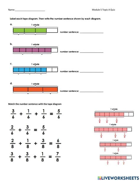 Decomposing Fractions Worksheet 4th Grade Common Core Sheet