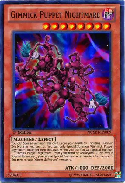 Yugioh Number Hunters Single Card Super Rare Gimmick Puppet Nightmare