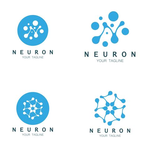 Neuron Logo Or Nerve Cell Logo Designmolecule Logo Illustration