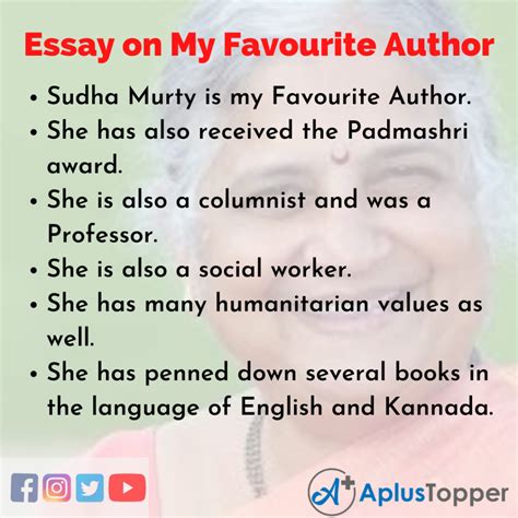 Essay On My Favourite Author My Favourite Author Essay For Students