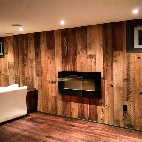 Dyi Feature Wall Using Barnboardstore Reclaimed Brown Barn Board