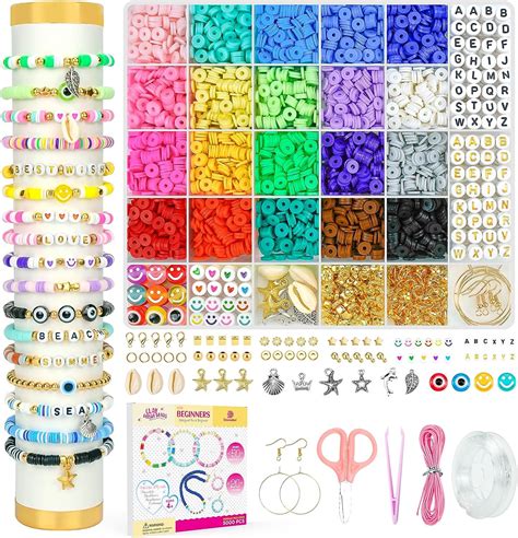 Amazon Dowsabel Clay Beads Bracelet Making Kit For Beginner