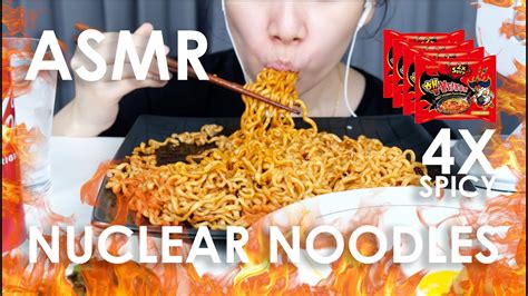 No Talking Asmr Samyang Spicy Nuclear Noodles X Spicy Kimchi