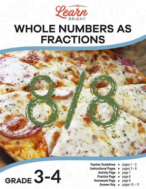 Whole Numbers as Fractions, Free PDF Download - Learn Bright