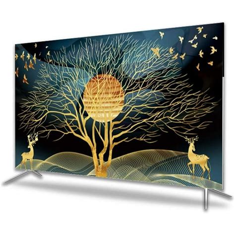 32-75 Inches TV Cover, Polyester Dust Proof TV Screen Protector Cover ...