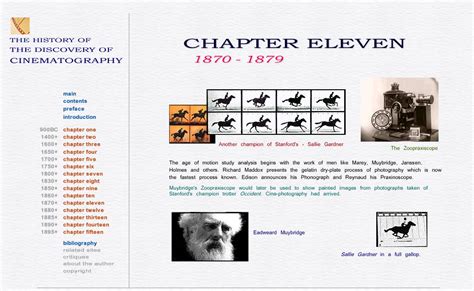 The History of The Discovery of Cinematography - 1870 - 1879