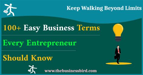 100 Easy Business Terms Every Entrepreneur Should Know The Business Bird