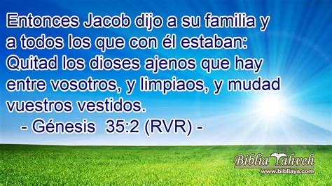 G Nesis Rvr Entonces Jacob Dijo A Su Familia Y A Todos