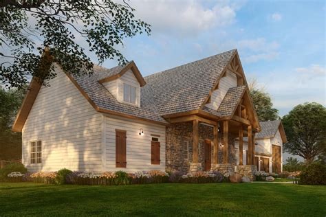 Mountain Craftsman Plan With Rv Garage And Walkout Basement Ge