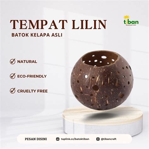 Jual Kap Lampu Atau Tempat Lilin Batok Kelapa Shopee Indonesia