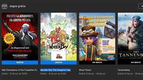 Epic Games Store Solta Os Jogos Idle Champions E Wonder Boy The Dragons Trap De Graça Drops De