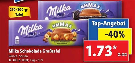 Milka Schokolade Gro Tafel Angebot Bei Lidl