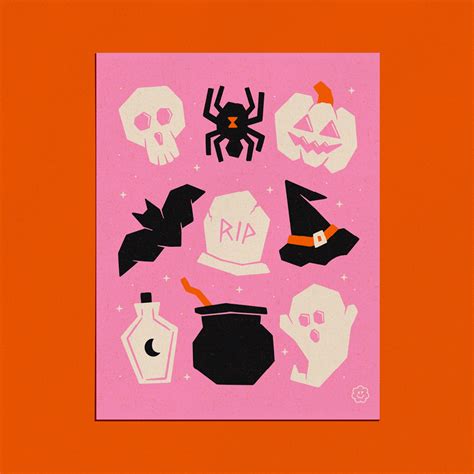 All Hallows Eve Pink Katrina Perkins Design