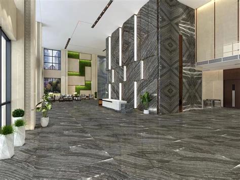 Black Tree Black Wood Marble Tiles For Floor And Wall Marble Slab