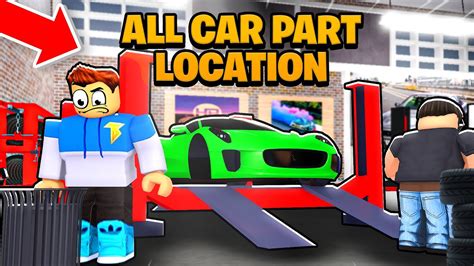 ALL 20 Car Part Locations In Car Dealership Tycoon Car Factory