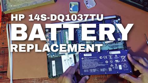 Hp 14s Dq1037tu Battery Replacement Youtube